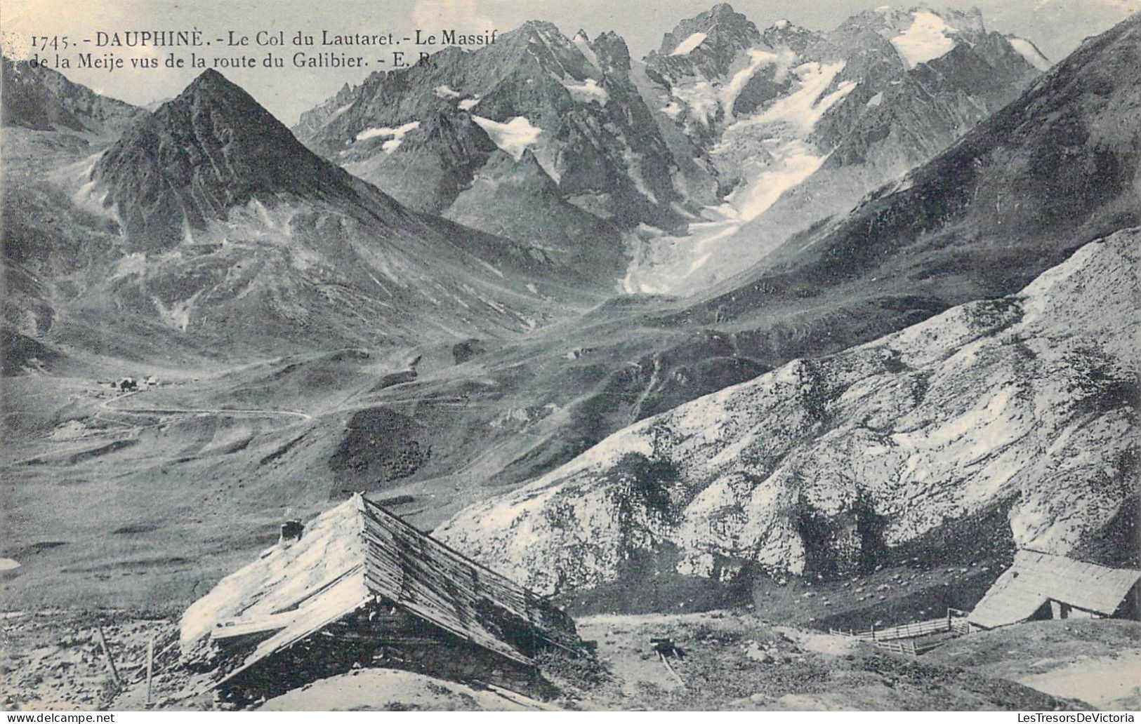 FRANCE - 38 - Dauphiné - Le Col Du Lautaret - Le Massif De La Meije Vus De La Route Du Galibier - Carte Postale Ancienne - Autres & Non Classés