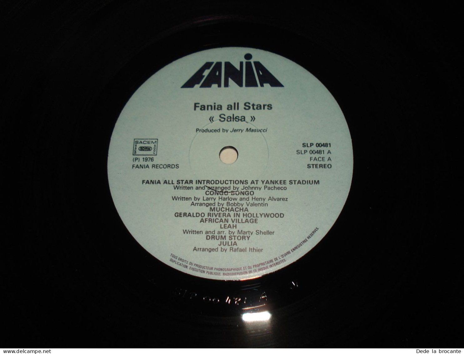 B8 / Film " Salsa " - The Fania All Stars  2X LP - SLP 00481 - Fr 1976 - M/EX