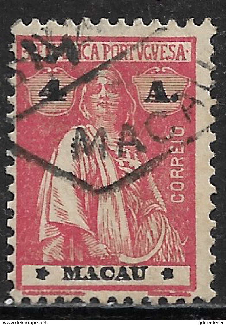 Macao Macau – 1913 Ceres Type 4 Avos Used Stamp - Oblitérés