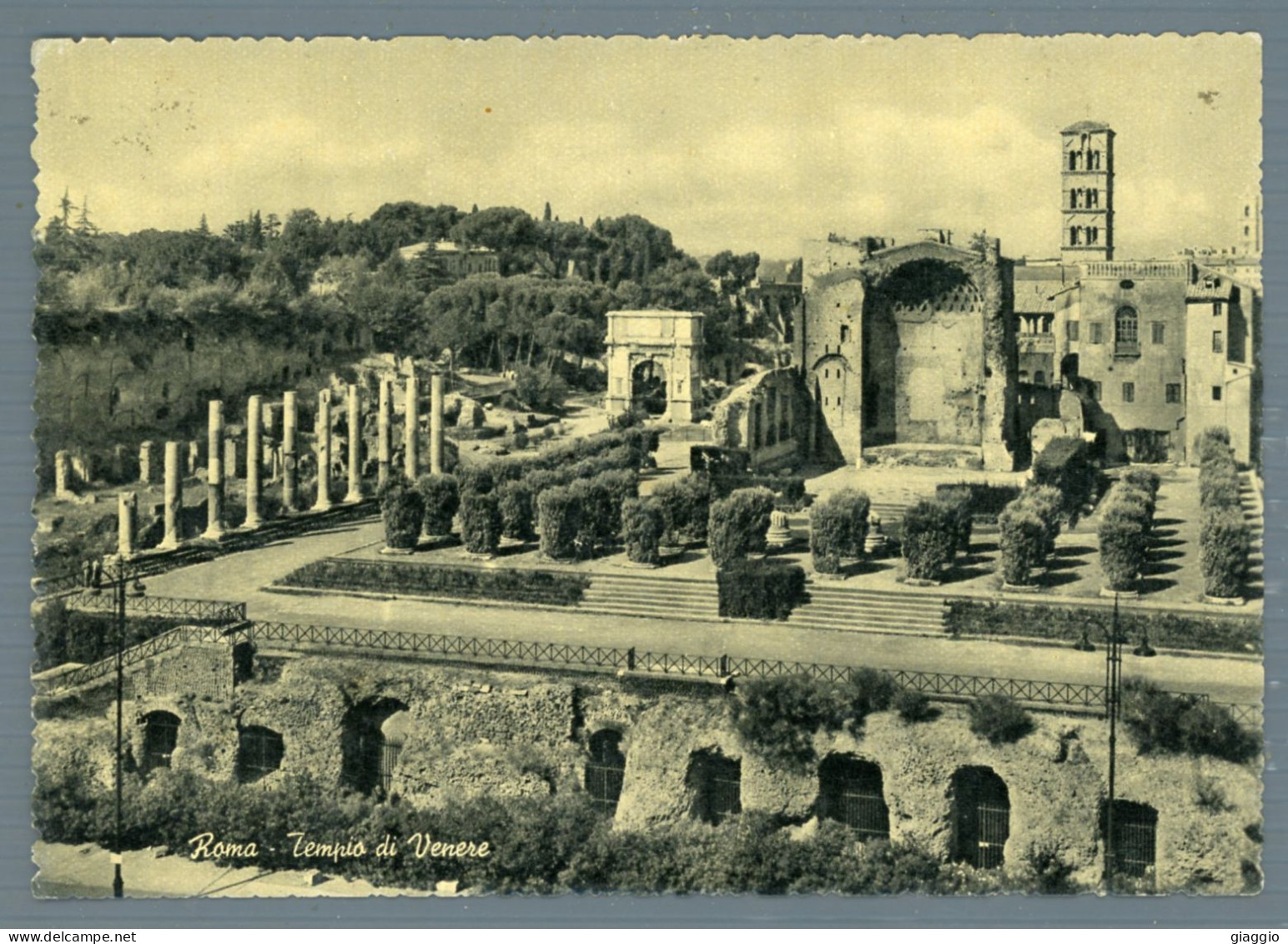 °°° Cartolina - Roma N. 428 Tempio Di Venere Viaggiata °°° - Bridges
