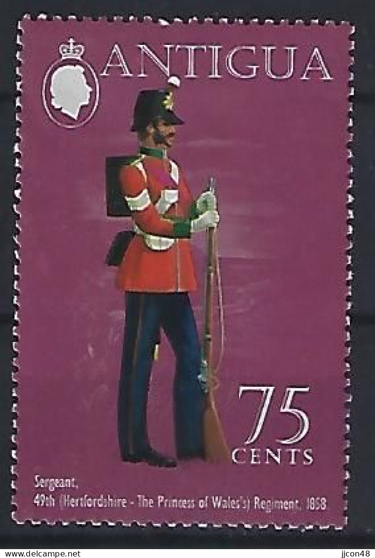 Antigua 1973  Military Uniforms (*) MM - 1960-1981 Ministerial Government