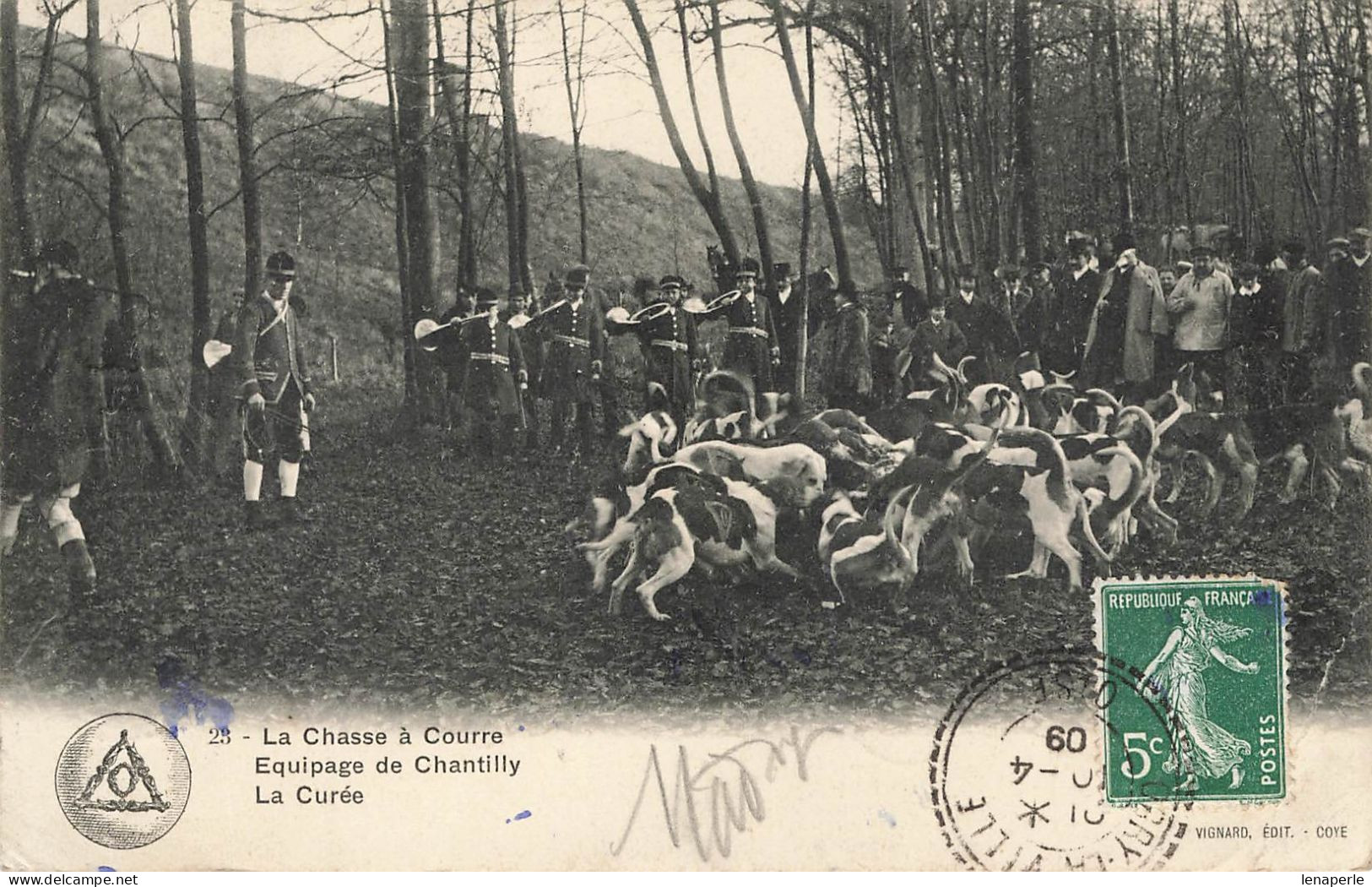 C4963 La Chasse A Courre équipage De Chantilly La Curée - Chasse