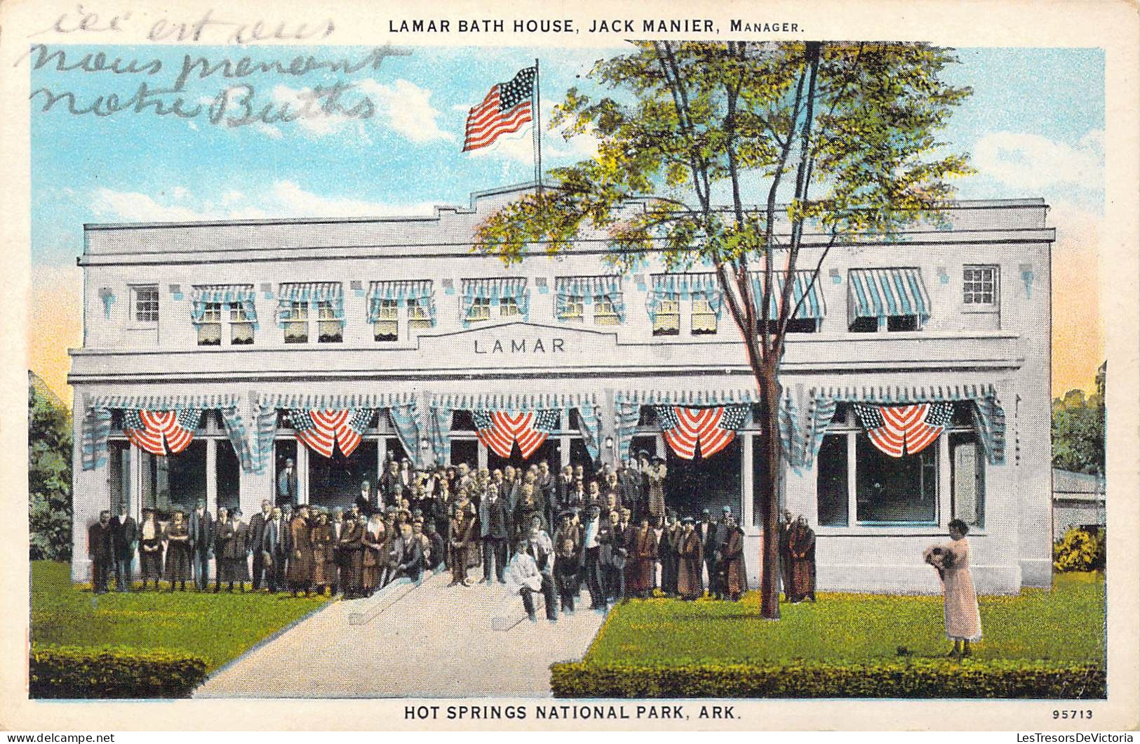 ETATS-UNIS - Lamar Bath House - Jack Manier - Hot Springs National Park - Carte Postale Ancienne - Altri & Non Classificati