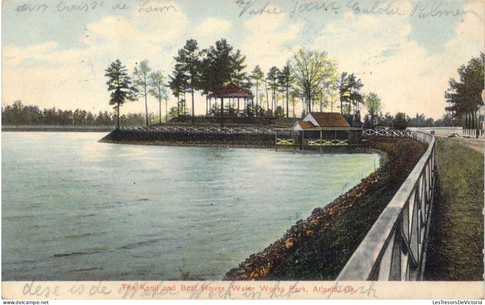 ETATS-UNIS - Georgia - Atlanta - The Knoll And Boat House - Water Works Park - Carte Postale Ancienne - Atlanta