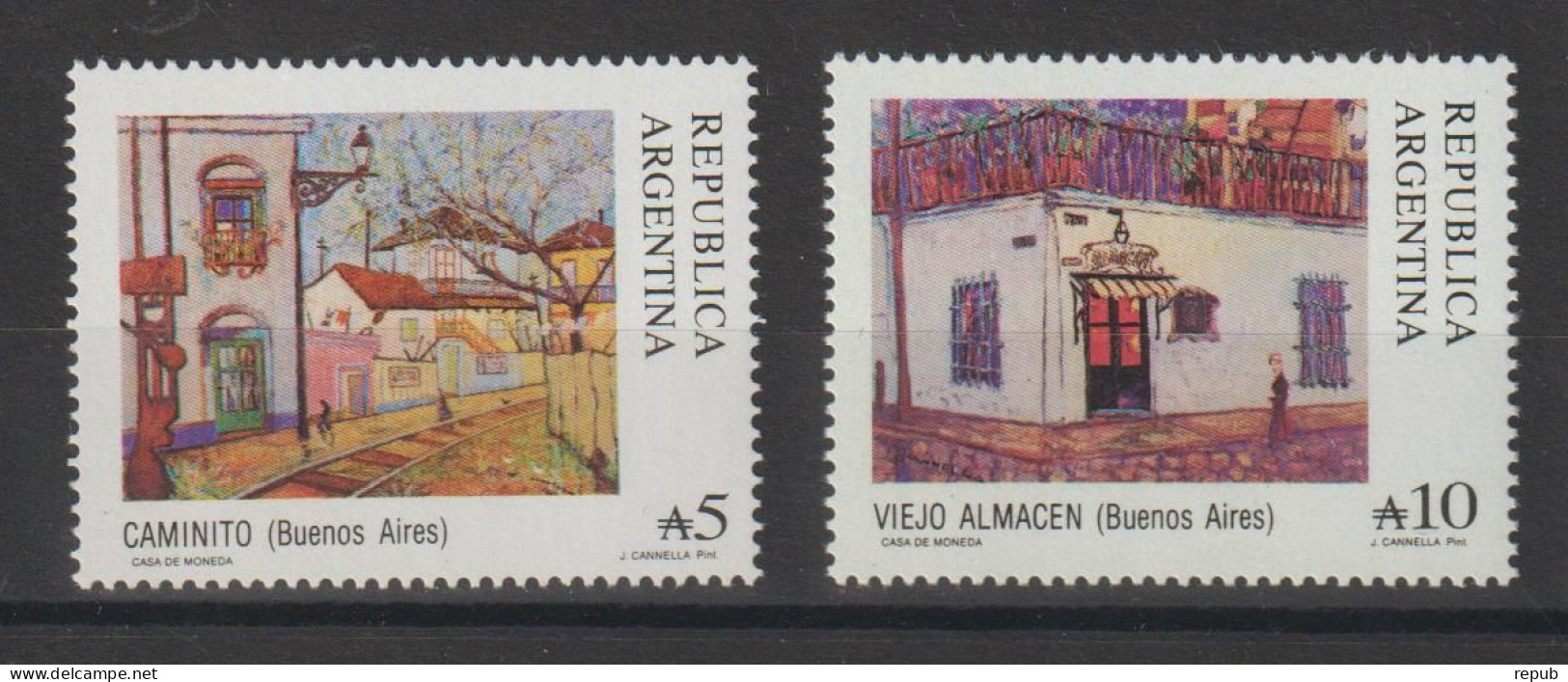 Argentine 1988 Peinture 1616-17, 2 Val ** MNH - Ongebruikt