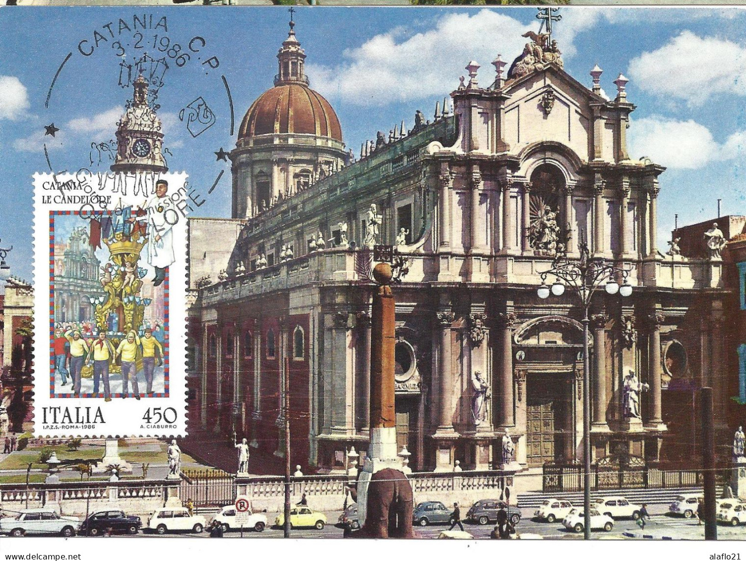ITALIE - CARTE MAXIMUM - Yvert N° 1692 - FOLKLORE - SAINTE-AGATHE - Maximum Cards