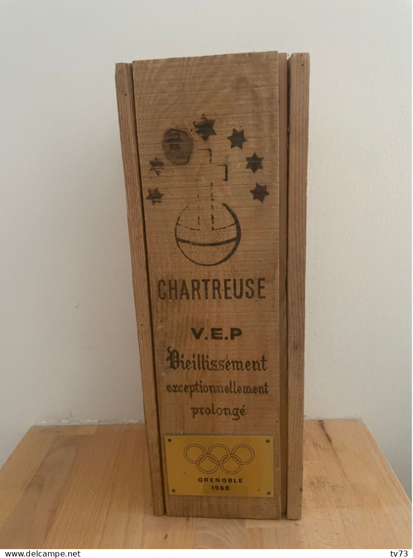 Rare - CHARTREUSE VEP - Boite Vide JO Jeux Olympiques Grenoble 1968 - Licor Espirituoso