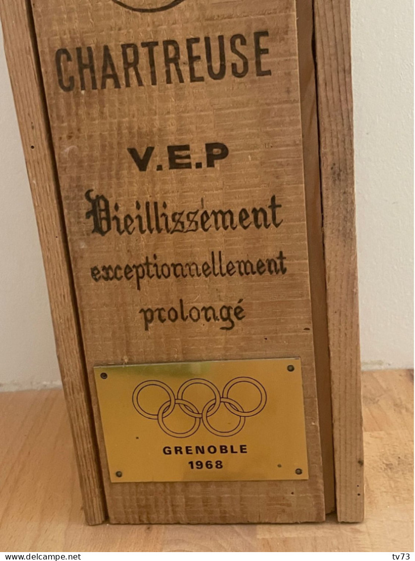 Rare - CHARTREUSE VEP - Boite Vide JO Jeux Olympiques Grenoble 1968 - Spiritueux