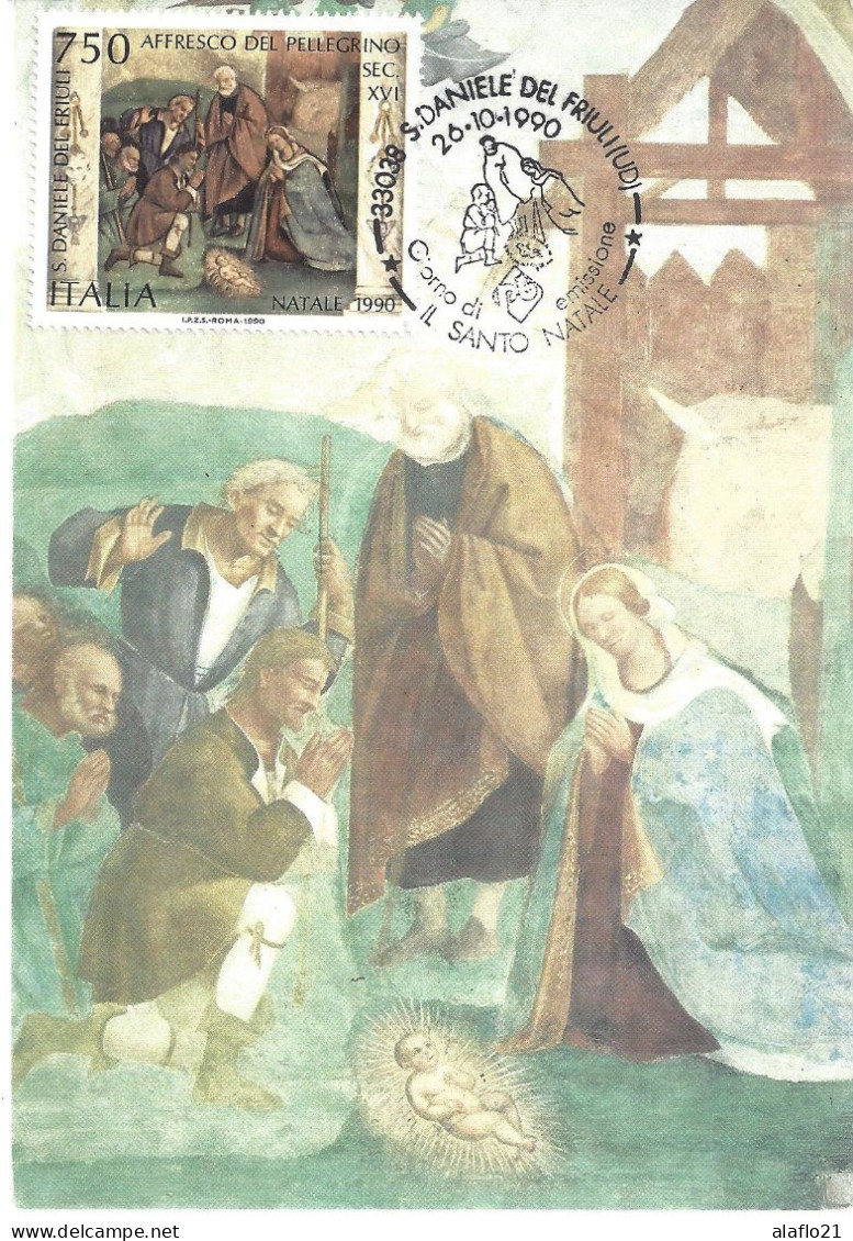 ITALIE - CARTE MAXIMUM - Yvert N° 1894 - NOEL - L'ADORATION Des BERGERS - Cartoline Maximum