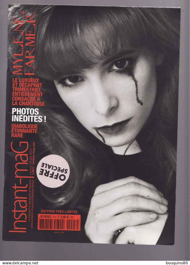 MYLENE FARMER INSTANT MAG N°14 été 2003 édition Trés Limitée - Music