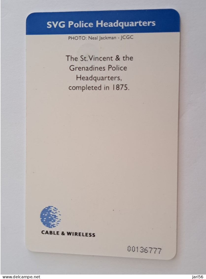 ST VINCENT & GRENADINES / CHIP CARD $20,- POLICE HEADQUARTERS  / C&W    Fine Used  Card  **13694 ** - San Vicente Y Las Granadinas