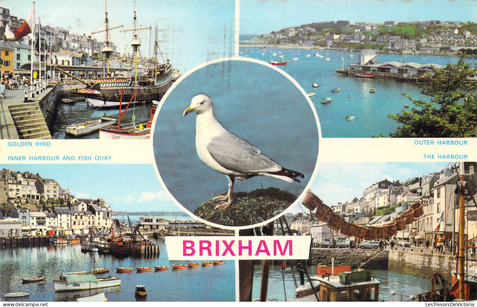 ANGLETERRE - Brixham - Golden Hind - Outer Harbor - The Harbour - Carte Postale Ancienne - Otros & Sin Clasificación