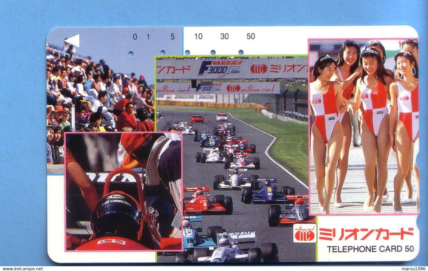 Japan Japon Telefonkarte Phonecard -  Girl Femme Women Frau  Racing Car F 3000 - Personnages