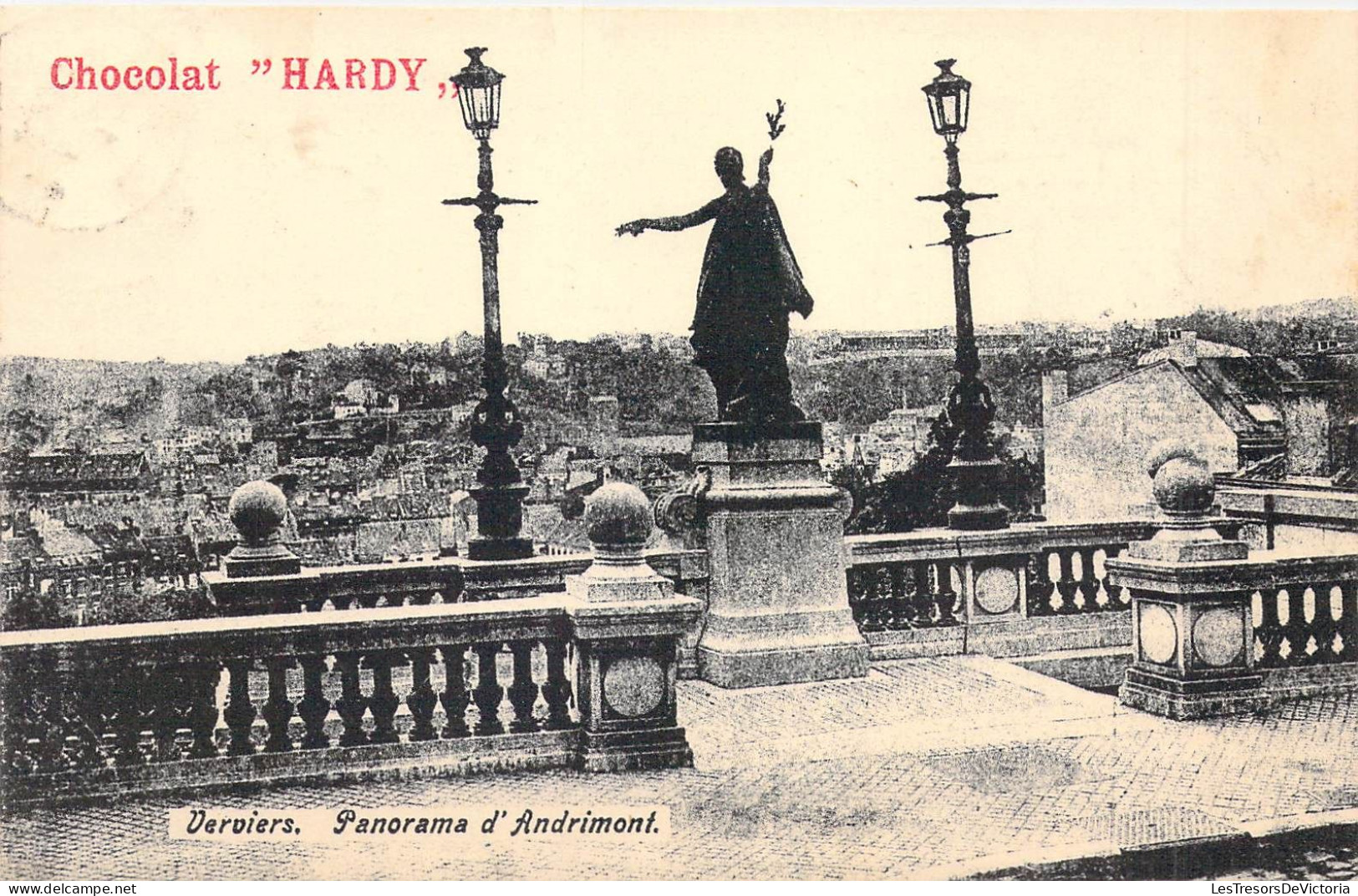 BELGIQUE - VERVIERS - Panorama D'Andrimont - Publicité Chocolat HARDY - Carte Postale Ancienne - Verviers