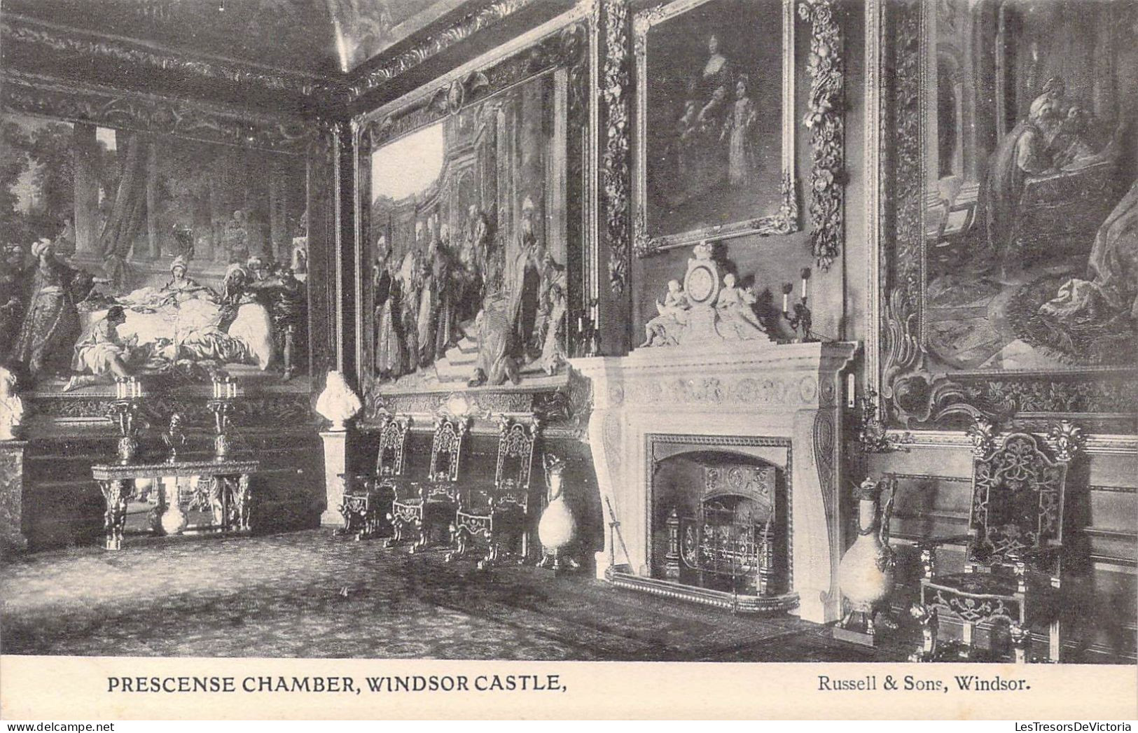 ANGLETERRE - Windsor Castle - Prescense Chamber - Carte Postale Ancienne - Windsor Castle