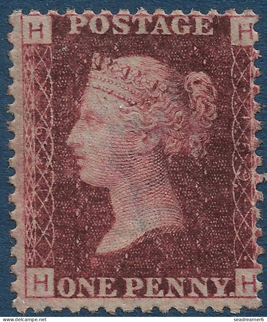 Grande Bretagne N°26 (  ) 1 Pence Brun Rouge Trés Fonçé (PL159 Pos HH/HH) Superbe Couleur TTB - Used Stamps