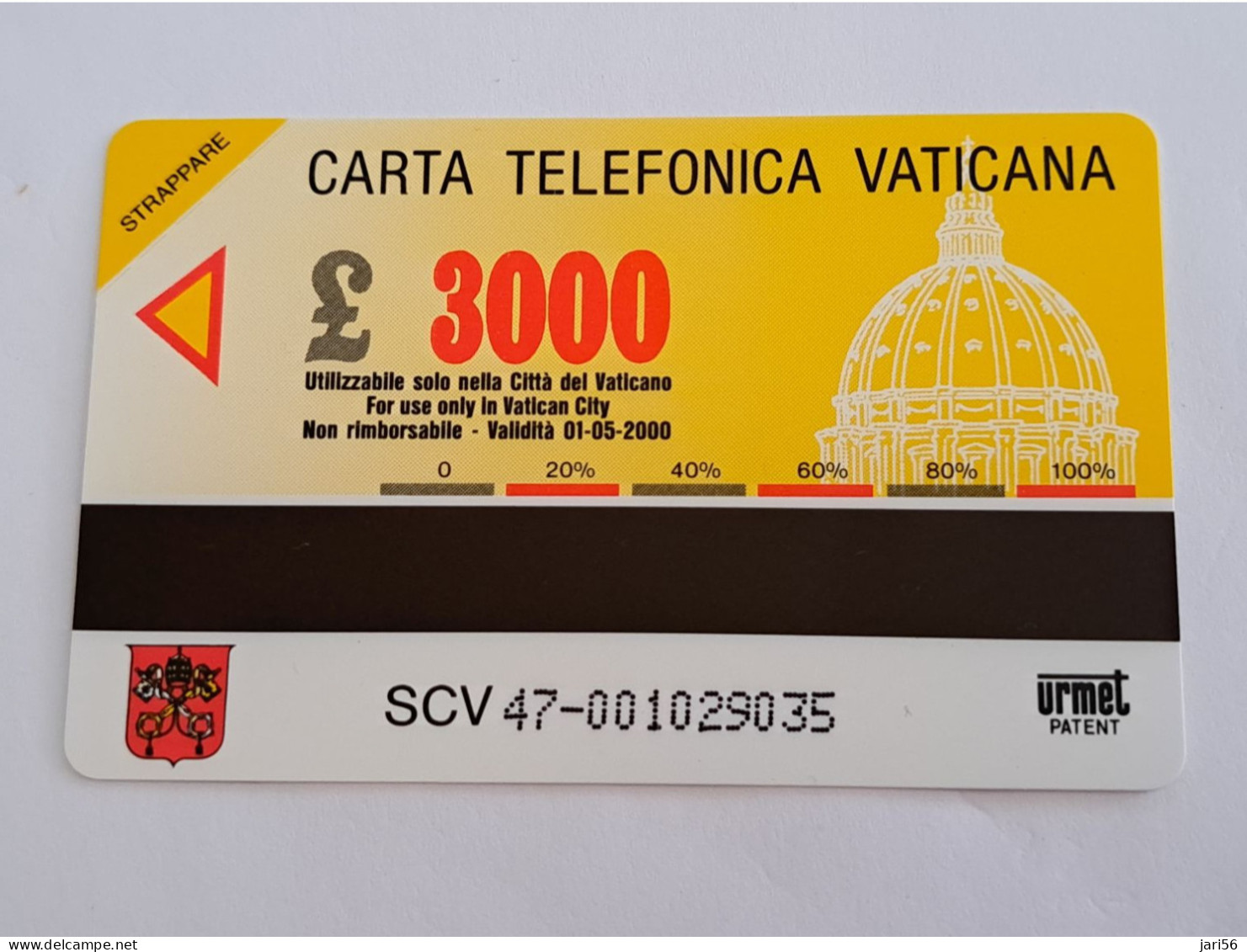 VATICAN CITY / MAGNETIC CARD/ SCV 47/ , $3000 MINT      **13707  ** - Vaticaanstad