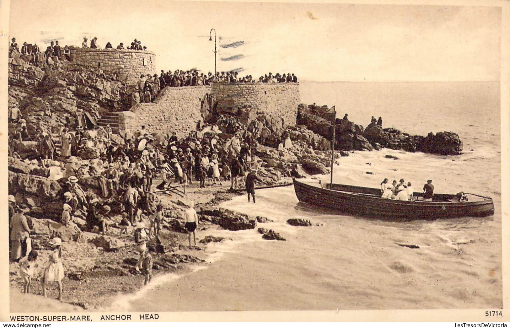 ANGLETERRE - Weston-Super-Mare - Anchor Head - Carte Postale Ancienne - Weston-Super-Mare