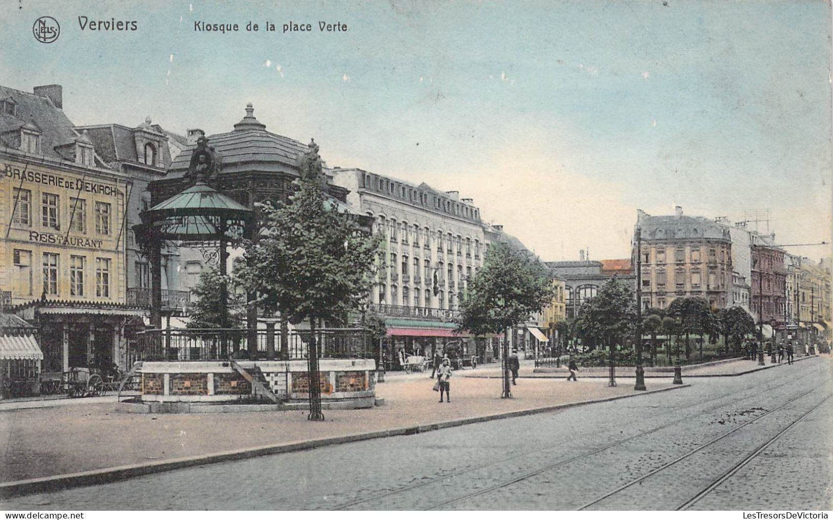 BELGIQUE - VERVIERS - Kiosque De La Place Verte - Ed Nels - Carte Postale Ancienne - Verviers
