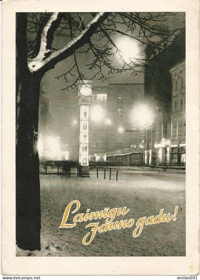 CP Lettonie Voyagée Recommandée , Par Avion , Timbre URSS 1960 - Brieven En Documenten