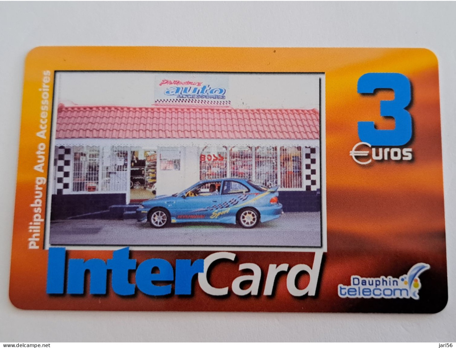 ST MARTIN / INTERCARD  3 EURO    PHILIPSBURG AUTO ACCESSOIRES          NO 146   Fine Used Card    ** 13717 ** - Antillen (Frans)