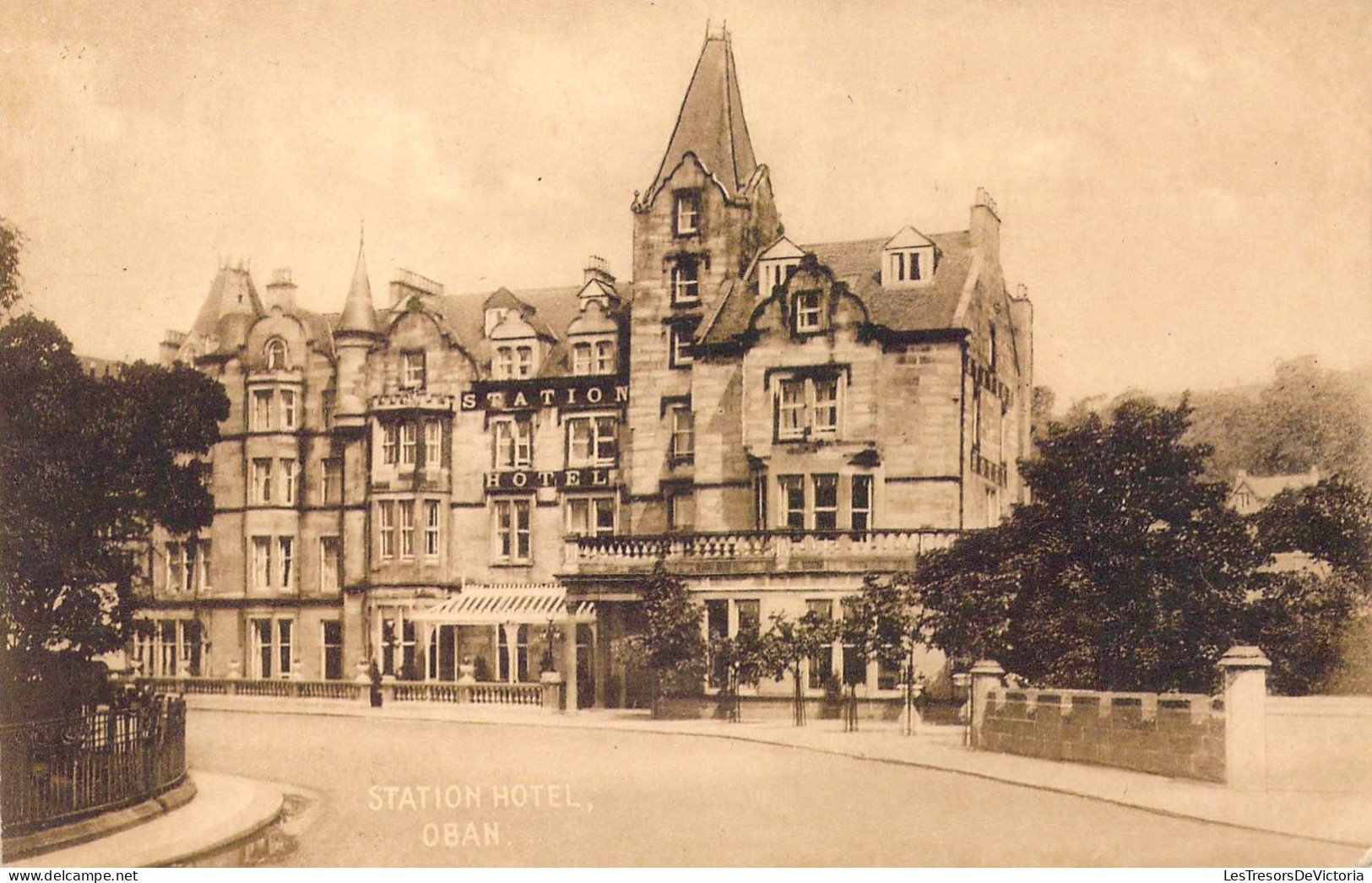 ECOSSE - Oban - Station Hotel - Carte Postale Ancienne - Argyllshire