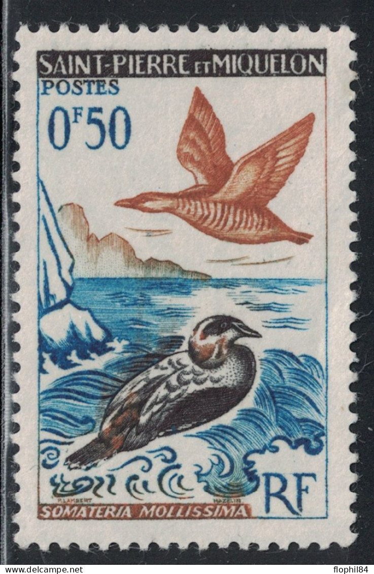 ST PIERRE ET MIQUELON - N°364 - VERSO PUB LABORATOIRE - ARGININE VEYRON-FROMENT  - SANS TRACE DE CHARNIERE. - Unused Stamps