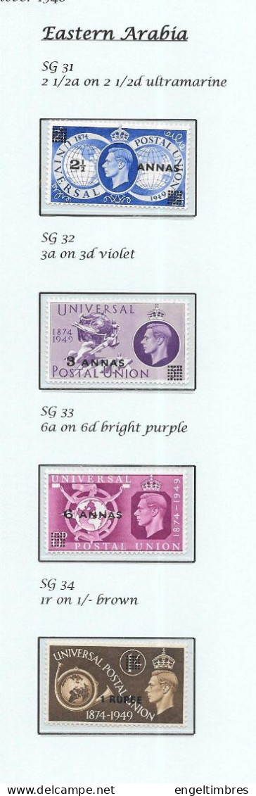 Gb 1948  Olympic Games Overprinted  ANNAS (eastern Arabia)  SG28/30 (4)    MOUNTED MINT- See Notes & Scans - Neufs