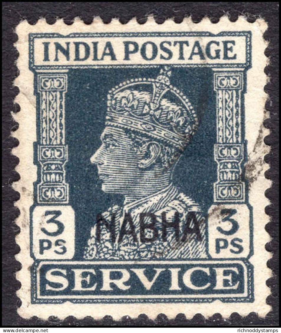 Nabha 1938 3p Official Fine Used. - Nabha