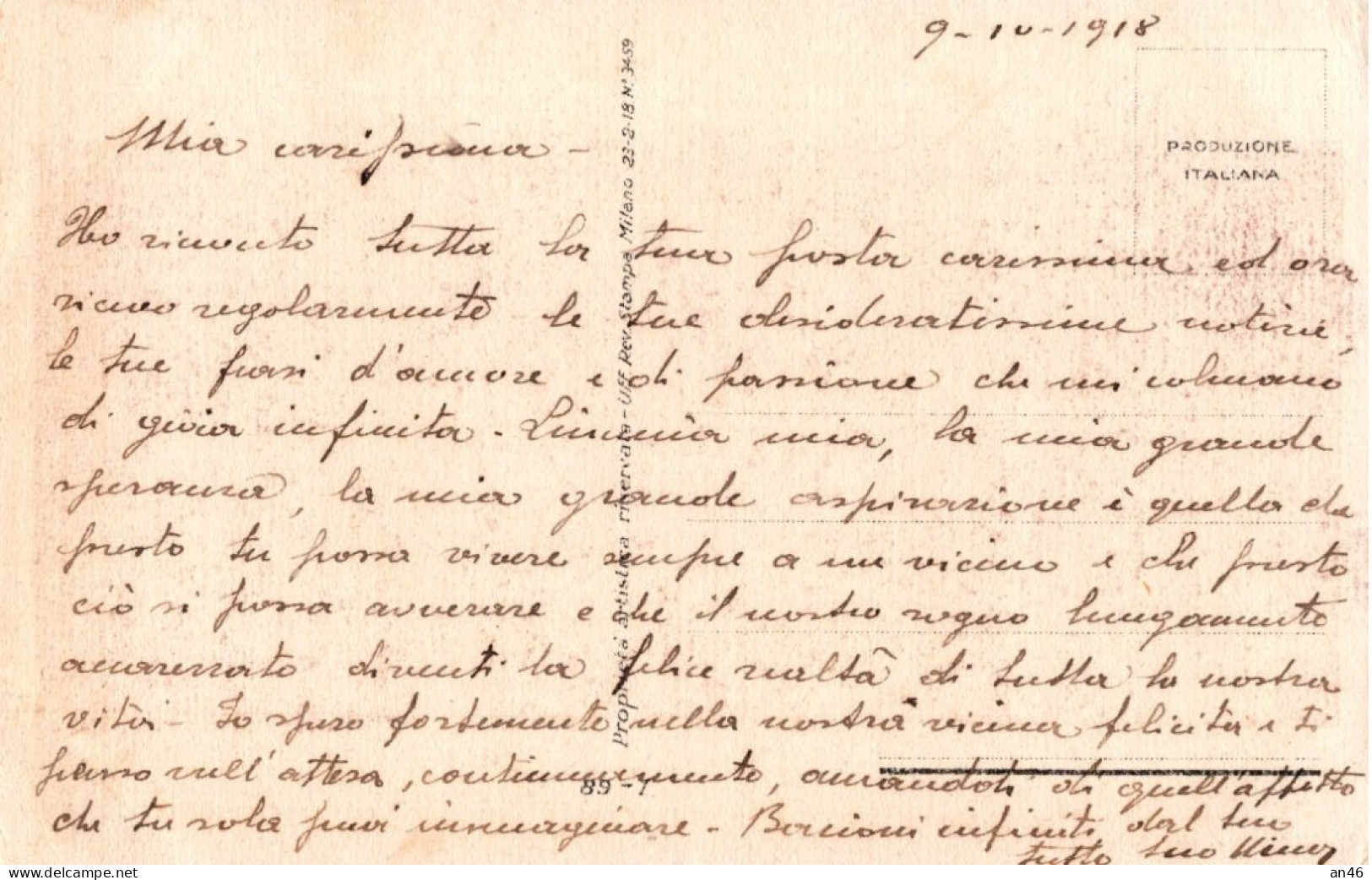 ADELINA ZANDRINO - N. 89-1 - V. Revisione Stampa Milano N. 3459 - Zandrino