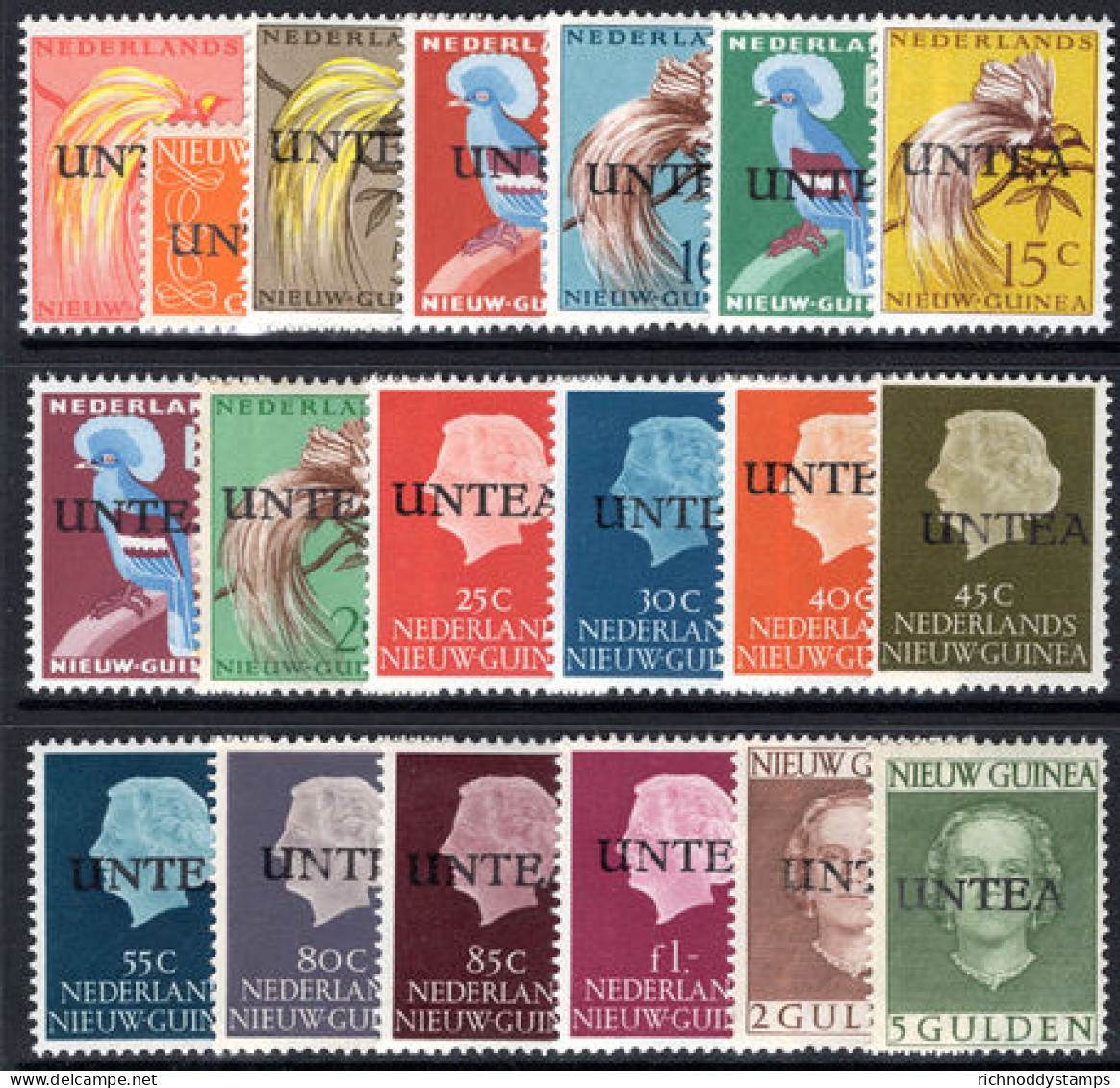 Netherlands New Guinea 1962 West New Guinea UNTEA Set Type I Unmounted Mint. - Nueva Guinea Holandesa