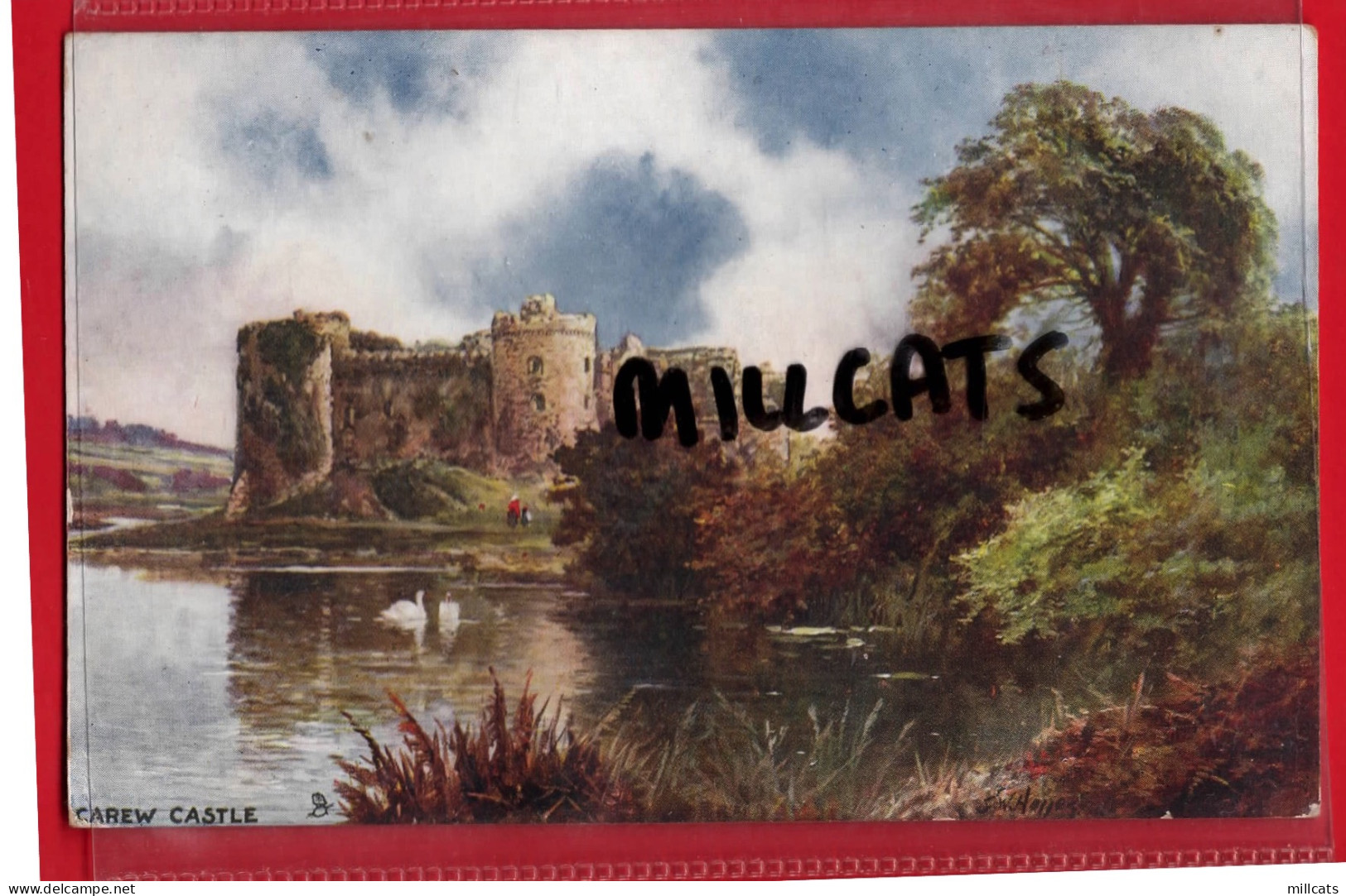 PEMBROKESHIRE CAREW CASTLE  RAPHAEL TUCK PICTURESQUE COUNTIES  SERIES - Pembrokeshire