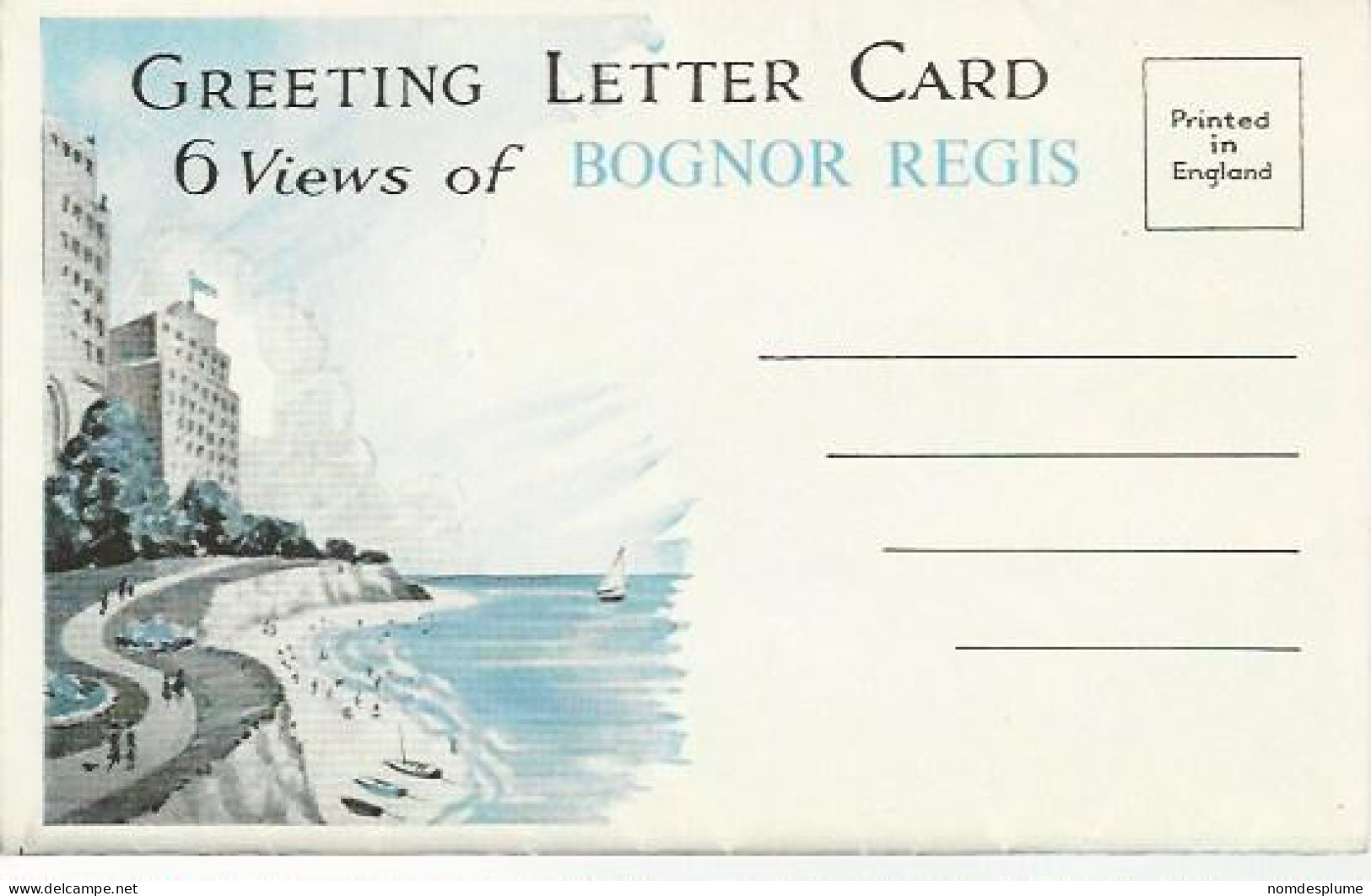 22513) UK GB Bognor Regis 6 Views Seaside Resort - Bognor Regis