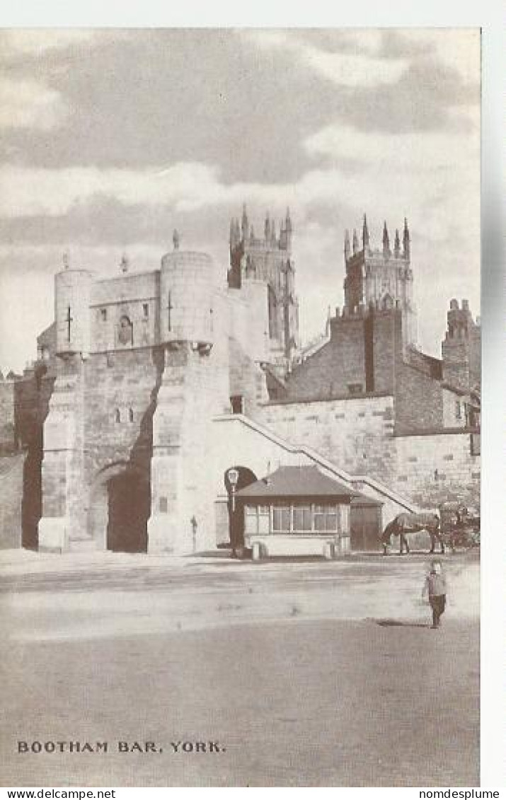 22516) UK GB York Bootham Bar Gatehouse By Delittle, Fenwick & Co - York