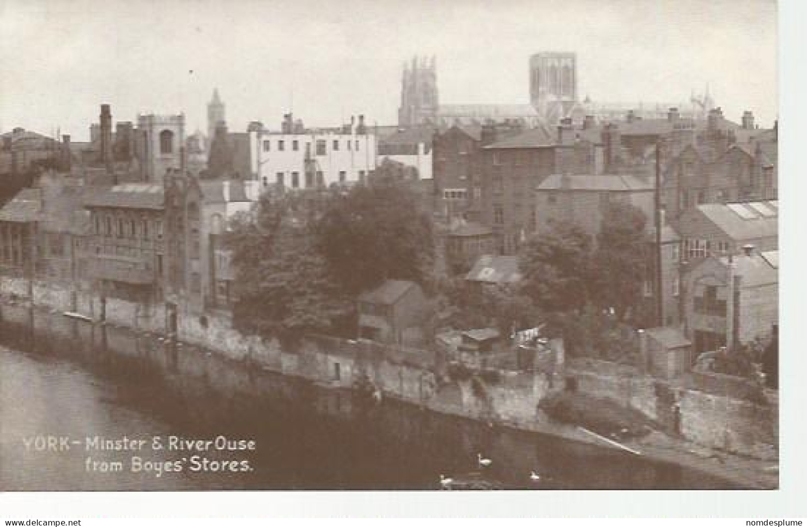 22517) UK GB York Minster & River Ouse From Boyes' Stores By Delittle, Fenwick & Co - York