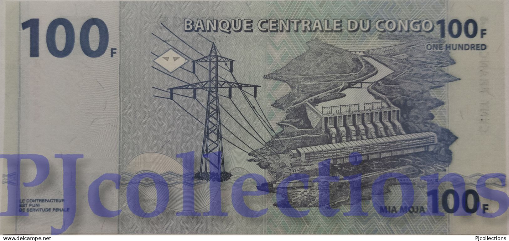 CONGO DEMOCRATIC REPUBLIC 100 FRANCS 2000 PICK 92A UNC - Democratische Republiek Congo & Zaire