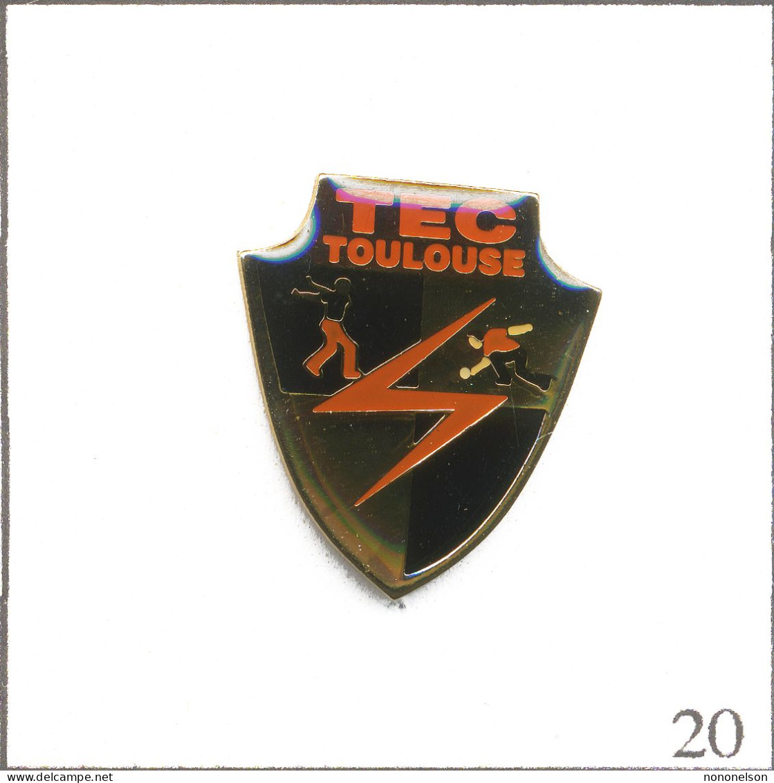 Pin's EGF-GDF / Club Multisports TEC (Toulouse Electrogaz Club) - Section Pétanque. Est. TS. Epoxy. T969-20 - EDF GDF