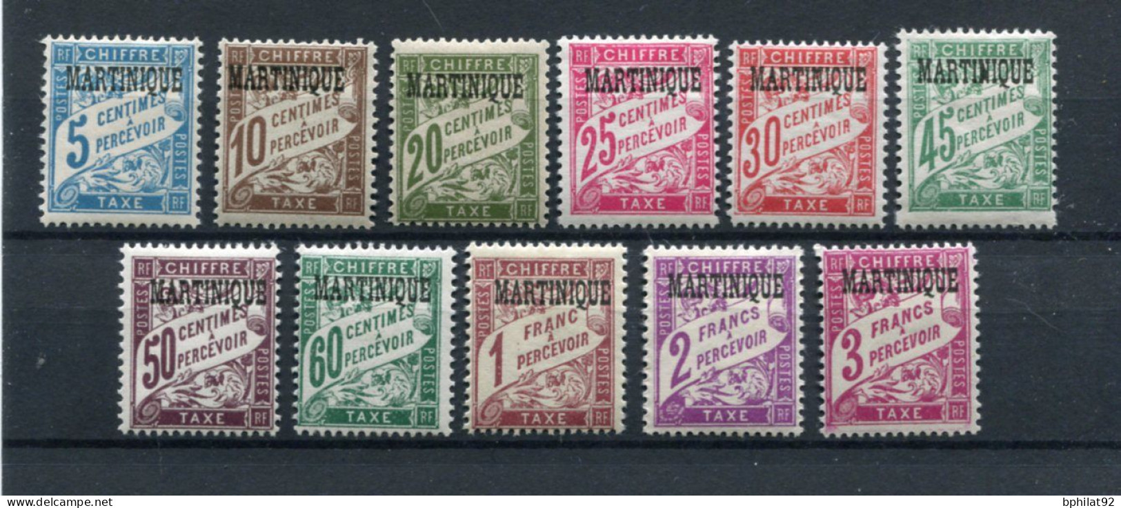 !!! MARTINIQUE, SERIE TAXES N°1/11 NEUVE * - Timbres-taxe