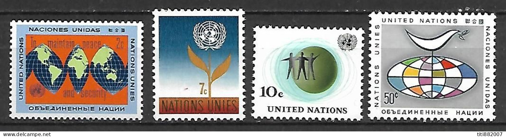 NATIONS - UNIES    -    1964 .  Y&T N° 124 à 124 ** .  Série Complète. - Ungebraucht