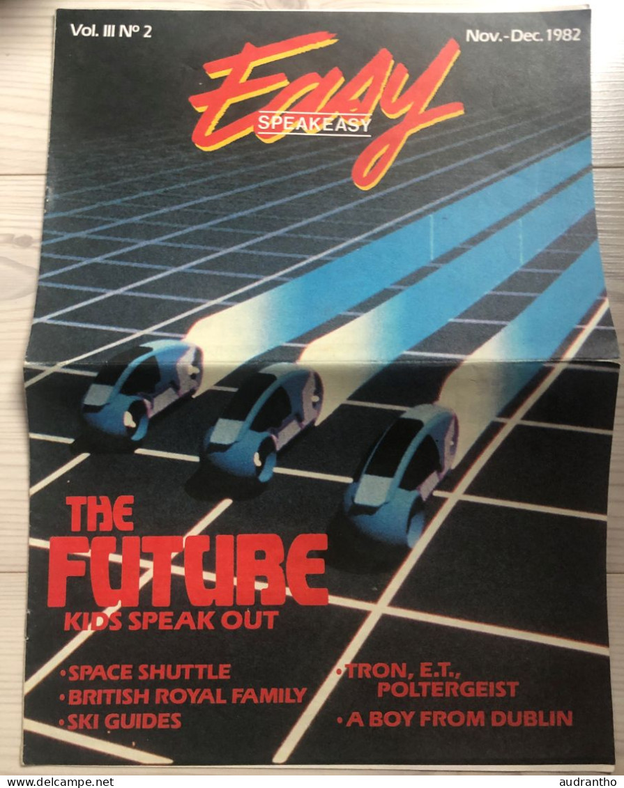 Revue SPEAK-EASY Novembre 1982 Thème - Le Futur - The Futur - ABC & Numéros