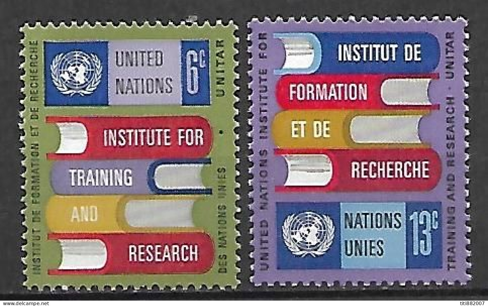 NATIONS - UNIES    -    1969 .  Y&T N° 186 / 187 ** .  Livres D' Instruction - Unused Stamps