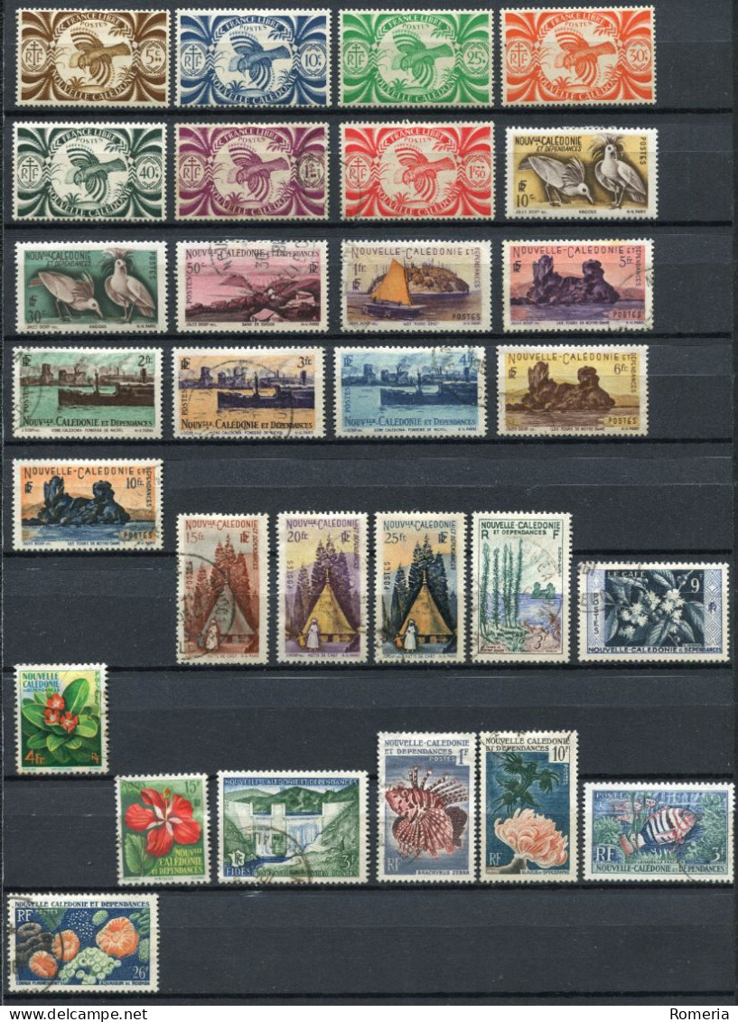 Nouvelle Calédonie - 1943/1959 - Lot Timbres * TC Et Oblitérés - Nºs Dans Description - Gebruikt