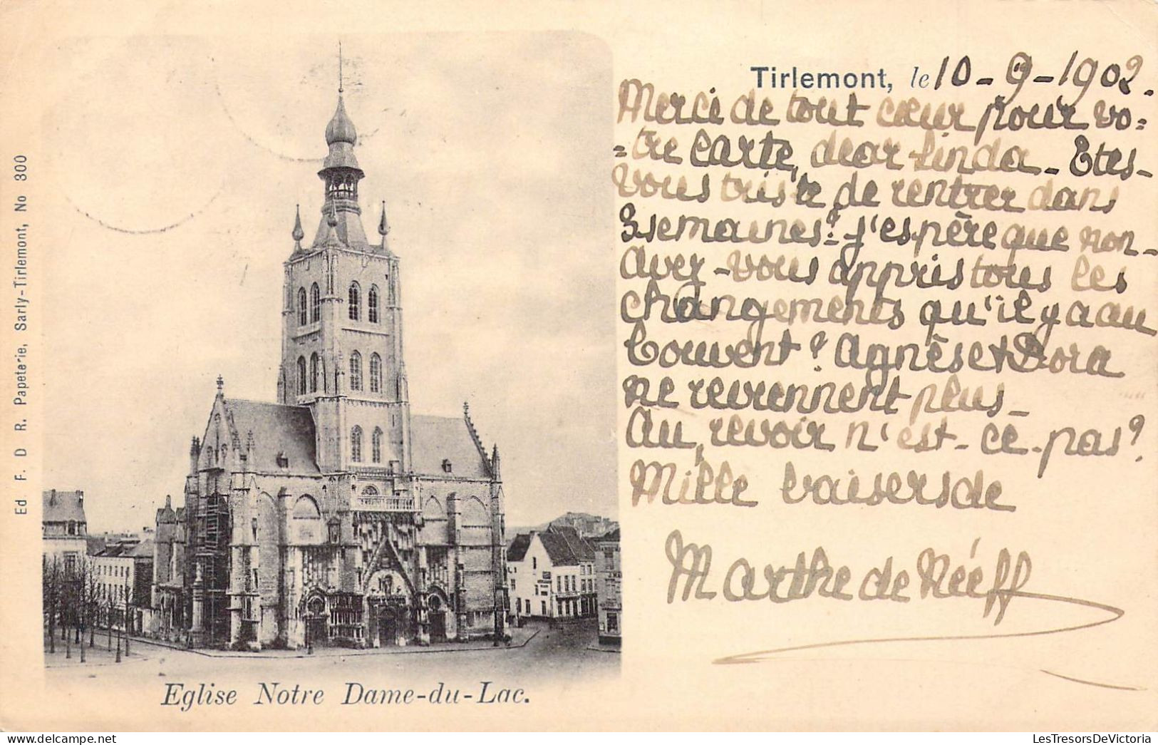 BELGIQUE - TIRLEMONT - Eglise Notre Dame Du Lac - Carte Postale Ancienne - Tienen