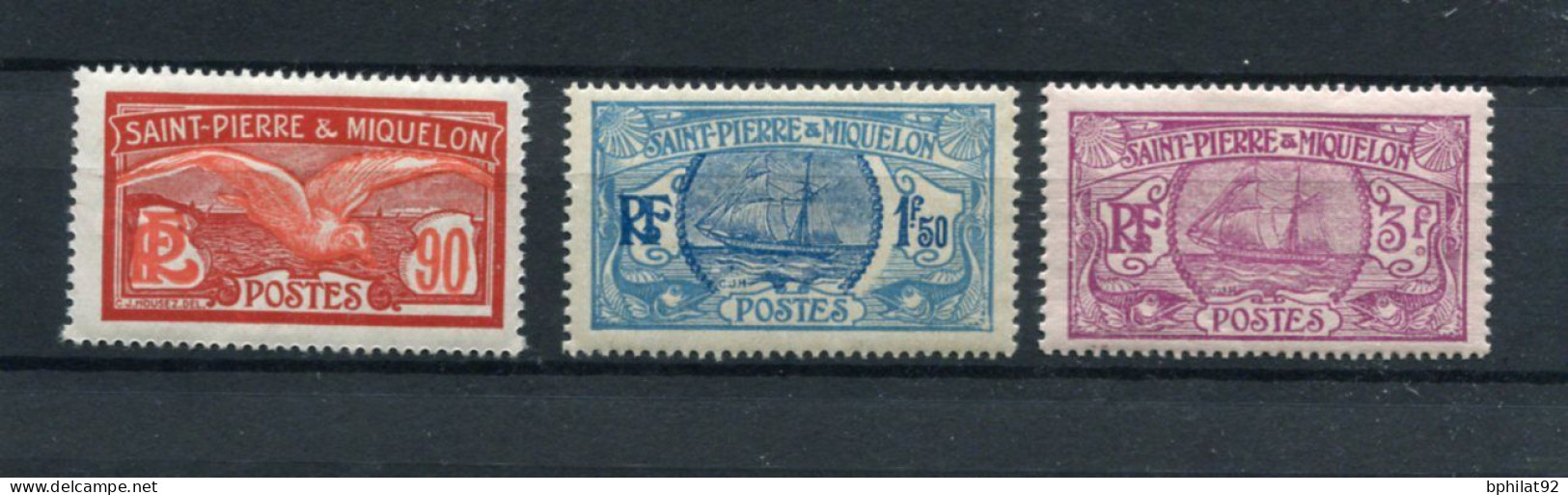 !!! SAINT PIERRE & MIQUELON, SERIE N°129/131 NEUVE * - Neufs