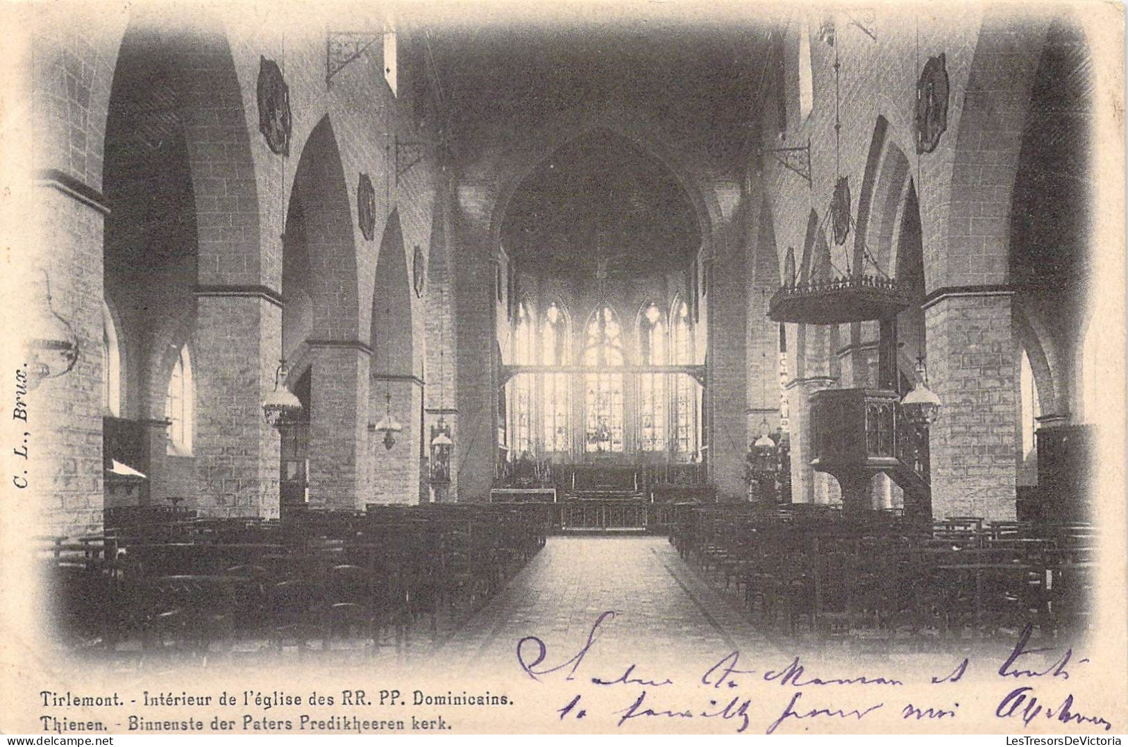 BELGIQUE - TIRLEMONT - Intérieur De L'église Des RR PP Dominicains - Carte Postale Ancienne - Tienen