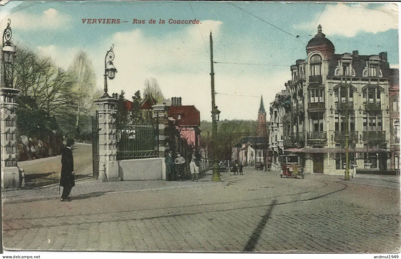 VERVIERS - Rue De La Concorde - Oblitération De 1911 - Verviers