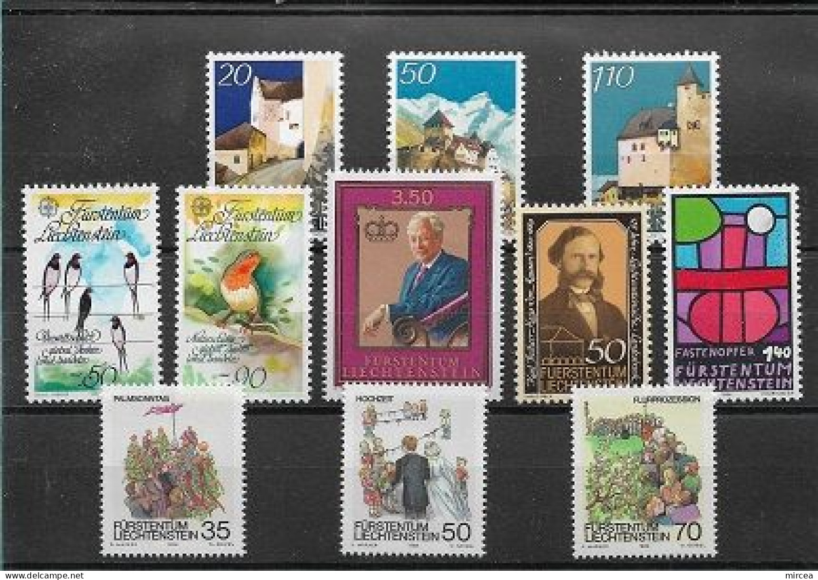 C4054 - Lot Timbres Neufs** Liechtenstein - Collections