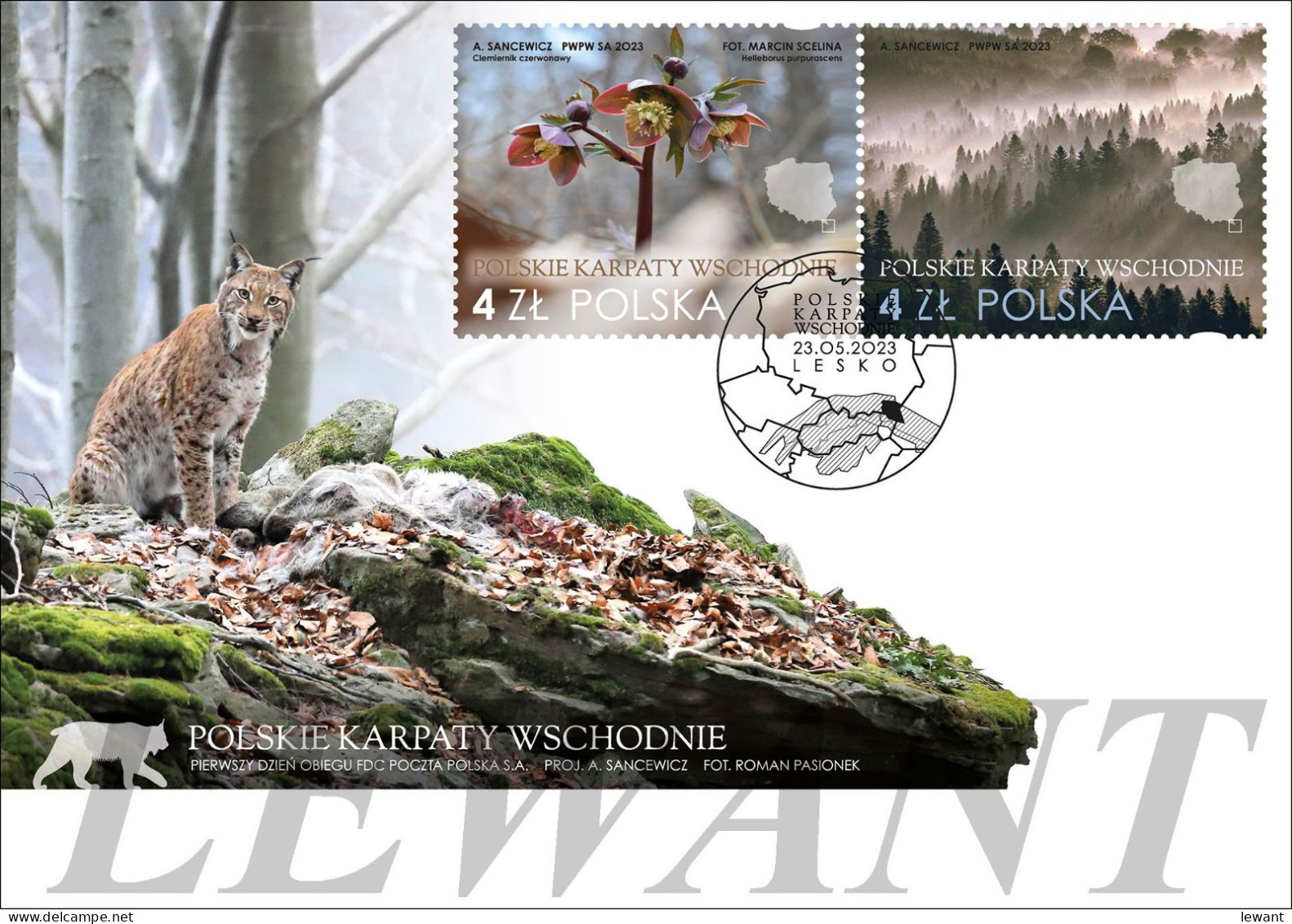 2023.05.23. Polish Eastern Carpathians FDC - Storia Postale