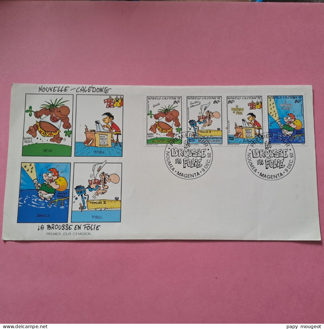 FDC 9 Décembre 1992 La Brousse En Folie N° MI PA 947-950 - Used Stamps