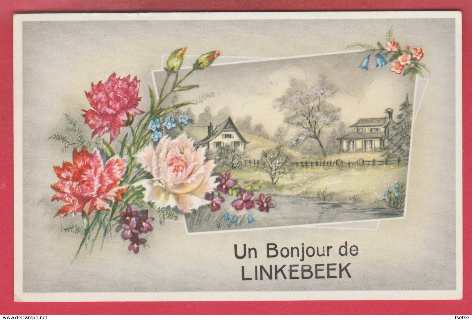 Linkebeek ... Un Bonjour De - Jolie Carte Fantaisie ( Verso Zien ) - Linkebeek